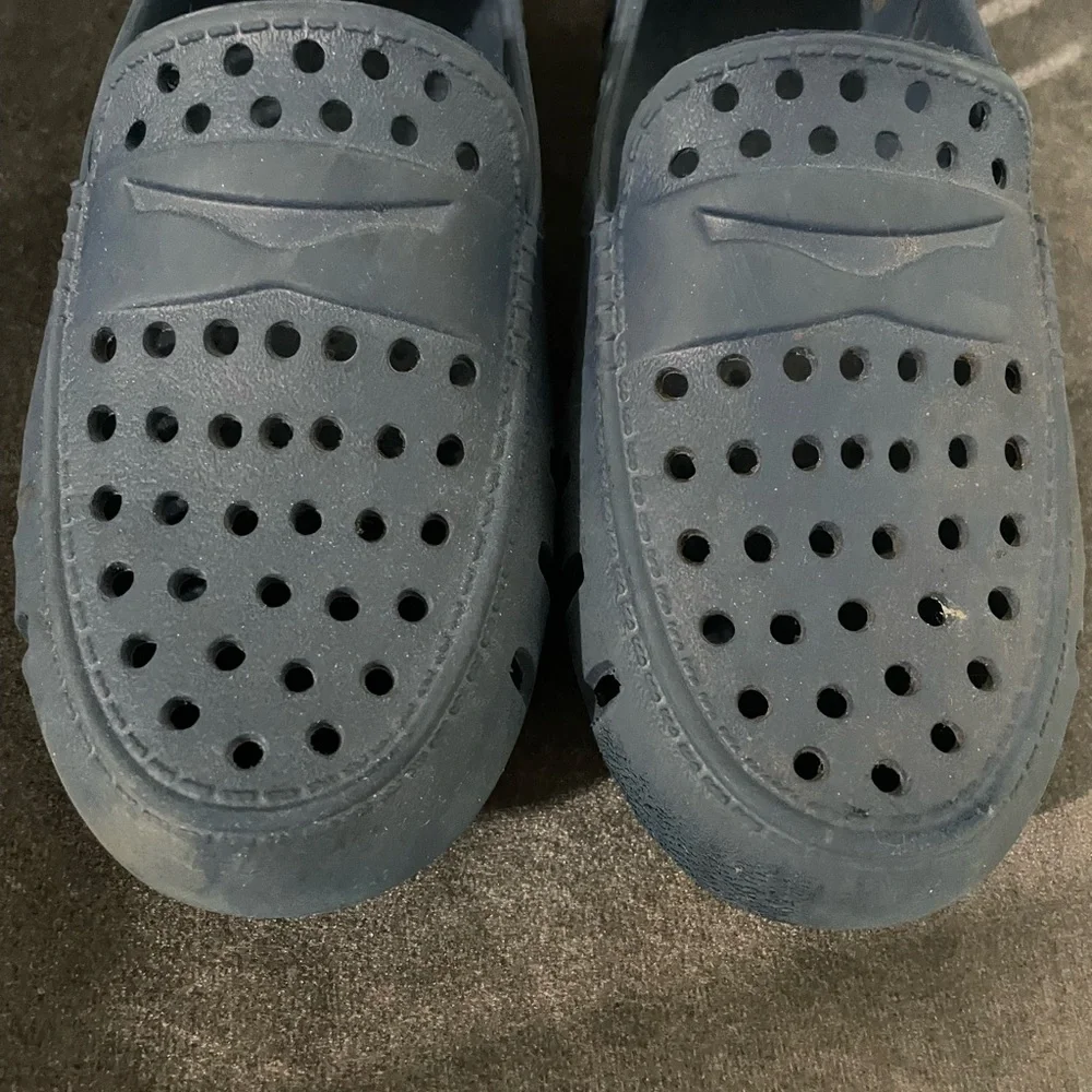 Floafers Navy Peony/Bright White Size 2 (Kids)